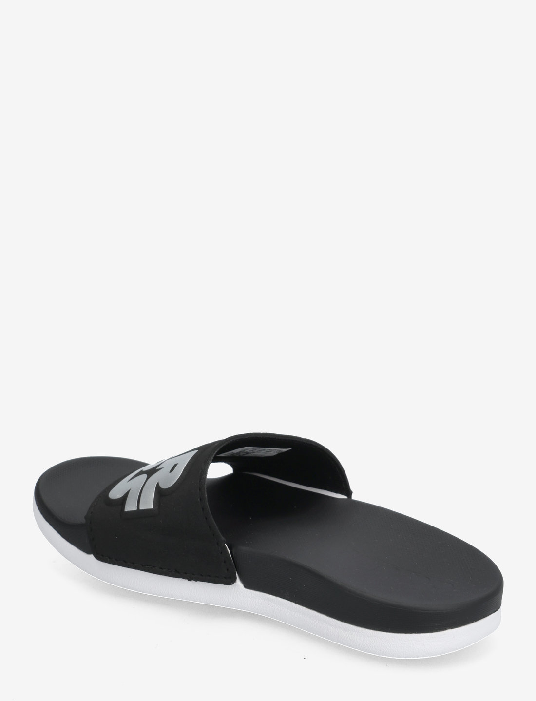 Adidas adilette cloudfoam best sale plus logo slides women s
