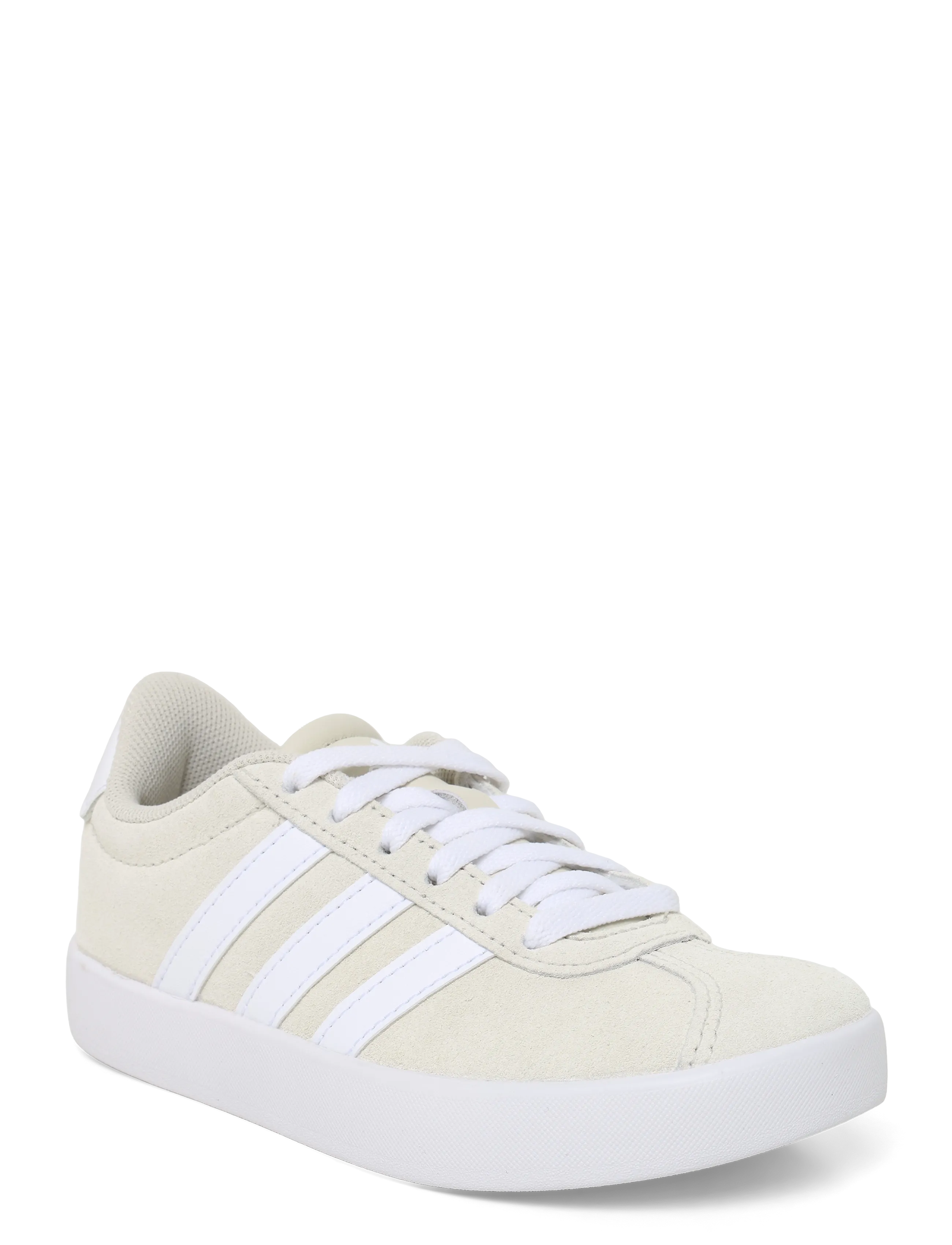 adidas Sportswear VL COURT 3.0 K - Low Tops - ALUMIN/FTWWHT/ALUMIN / cream