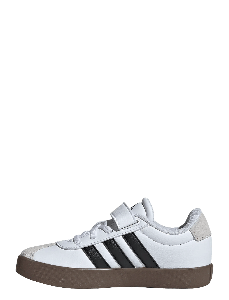 adidas Sportswear - VL COURT 3.0 EL C - lave sneakers - ftwwht/cblack/greone - 3