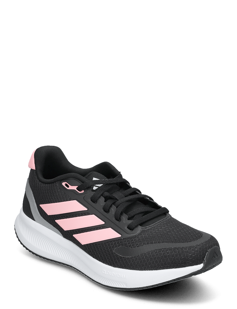 adidas Sportswear - RUNFALCON 5 J - løbesko - cblack/pinspa/silvmt - 0