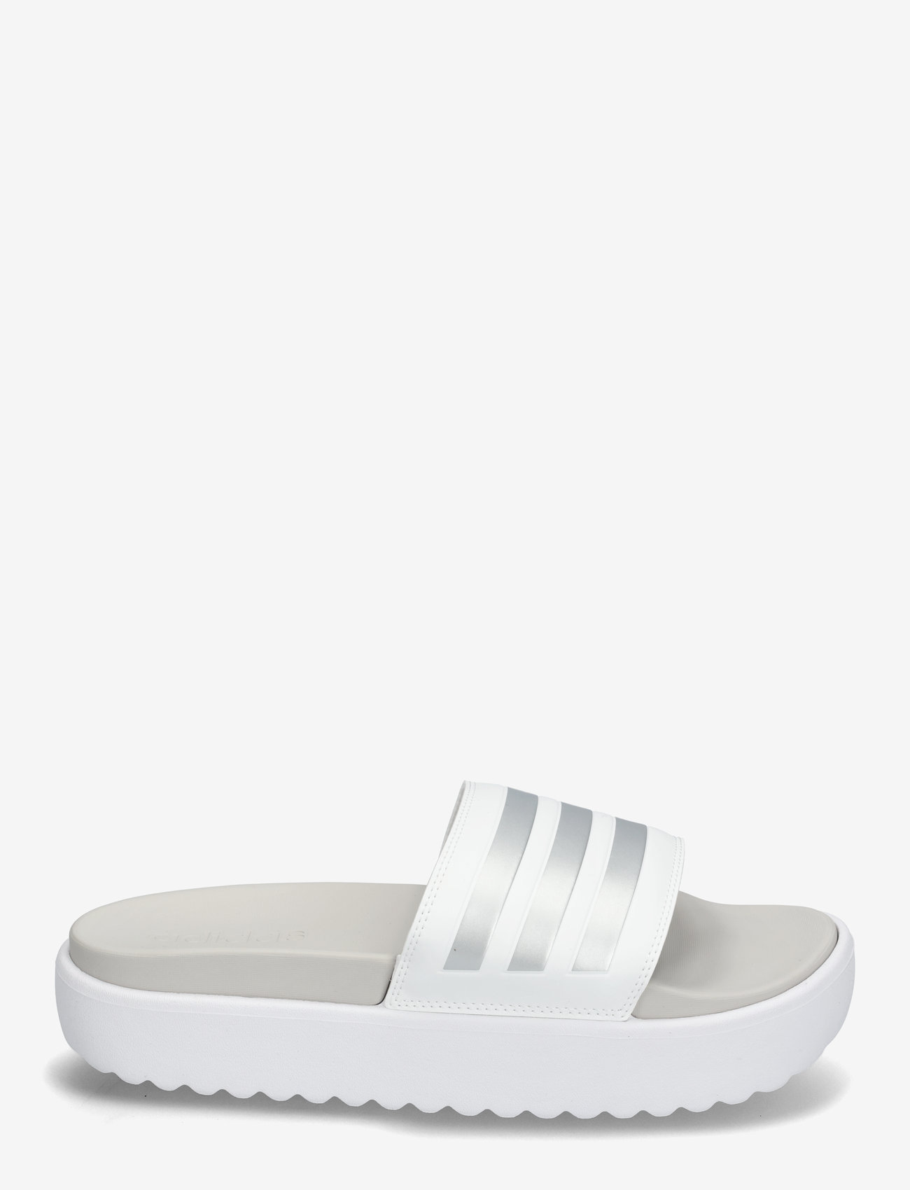 adidas Sportswear - ADILETTE PLATFORM - badesko & badesandaler - ftwwht/zeromt/greone - 1