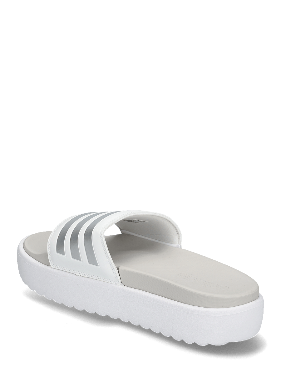 adidas Sportswear - ADILETTE PLATFORM - sandaalit ja tohvelit - ftwwht/zeromt/greone - 2