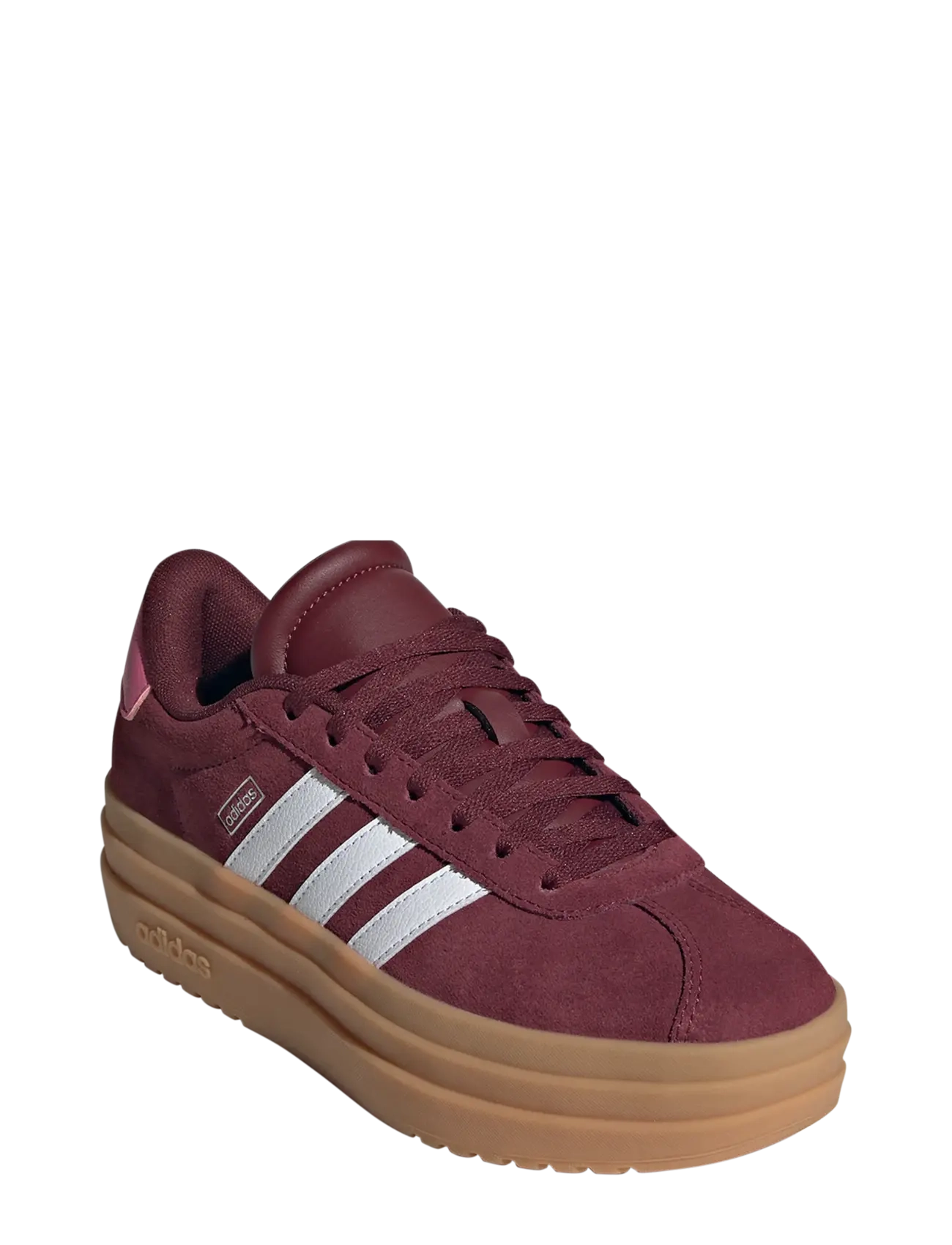 adidas Sportswear VL COURT BOLD J - Schuhe - SHARED/FTWWHT/PNKFUS / burgundy