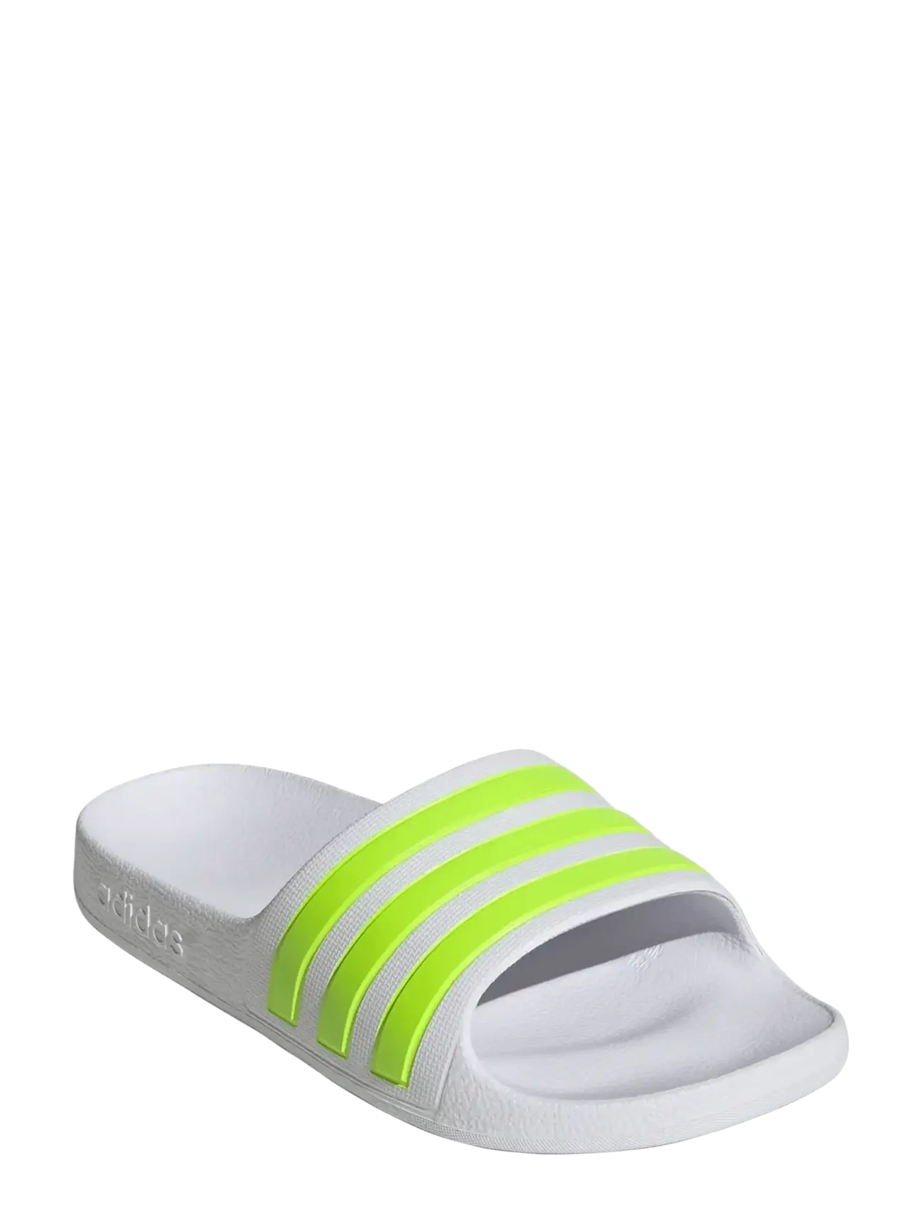 adidas Sportswear ADILETTE AQUA K - Schuhe - FTWWHT/SSLIME/FTWWHT / white