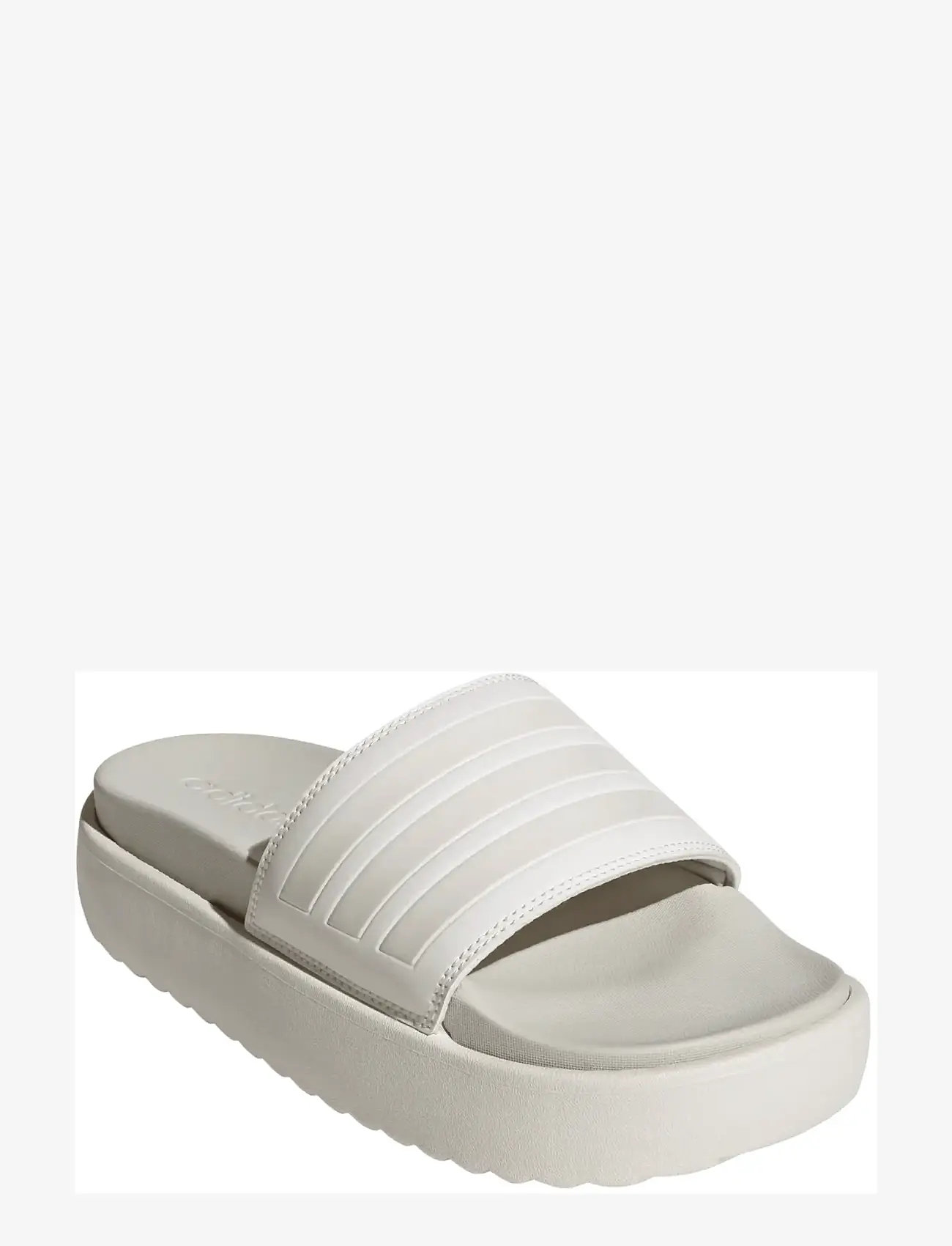 adidas Sportswear - ADILETTE PLATFORM - shoes - cwhite/cwhite/orbgry - 0