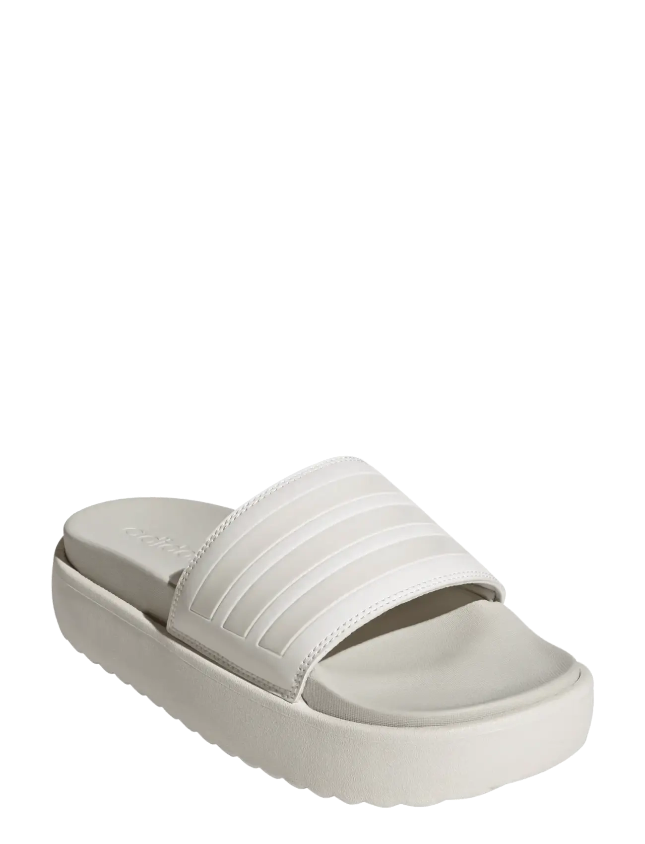adidas Sportswear ADILETTE PLATFORM - adidas - CWHITE/CWHITE/ORBGRY / white
