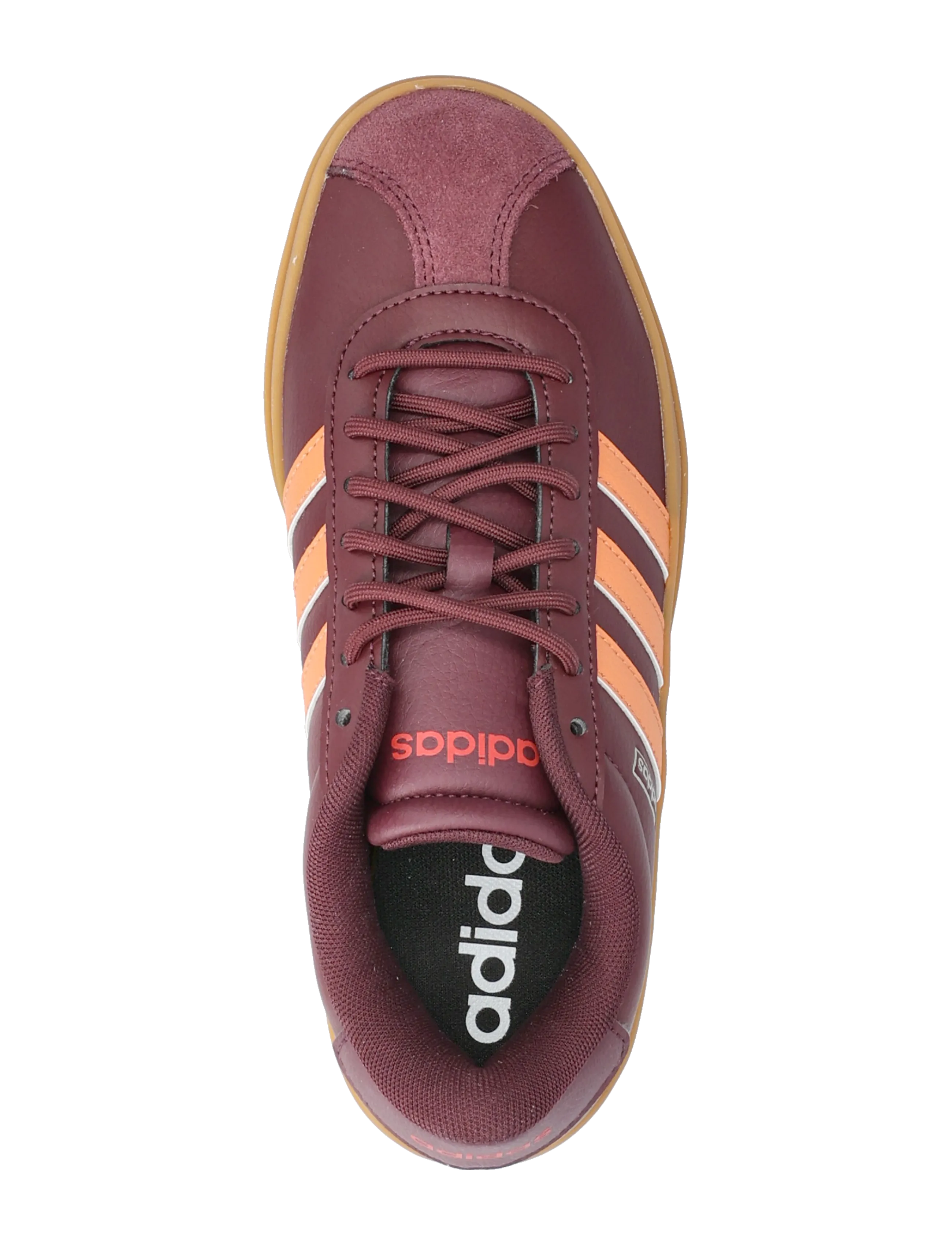 adidas Sportswear - VL COURT BOLD - lave sneakers - maroon/duor/purrub - 3