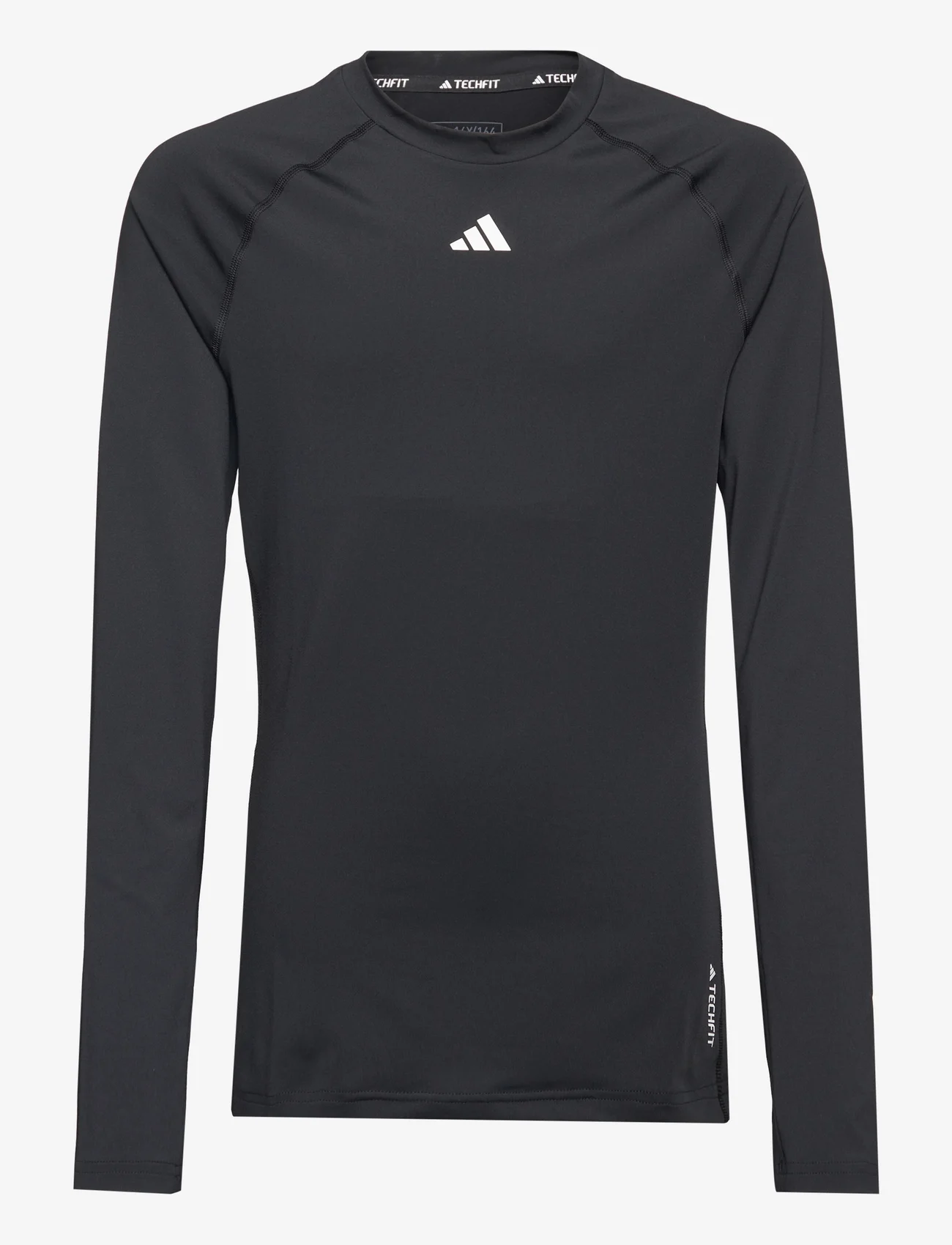 adidas Sportswear - AEROREADY Techfit Long-Sleeve Top Kids - ilgomis rankovėmis - black/white - 0