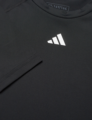 adidas Sportswear - AEROREADY Techfit Long-Sleeve Top Kids - ar garām piedurknēm - black/white - 2