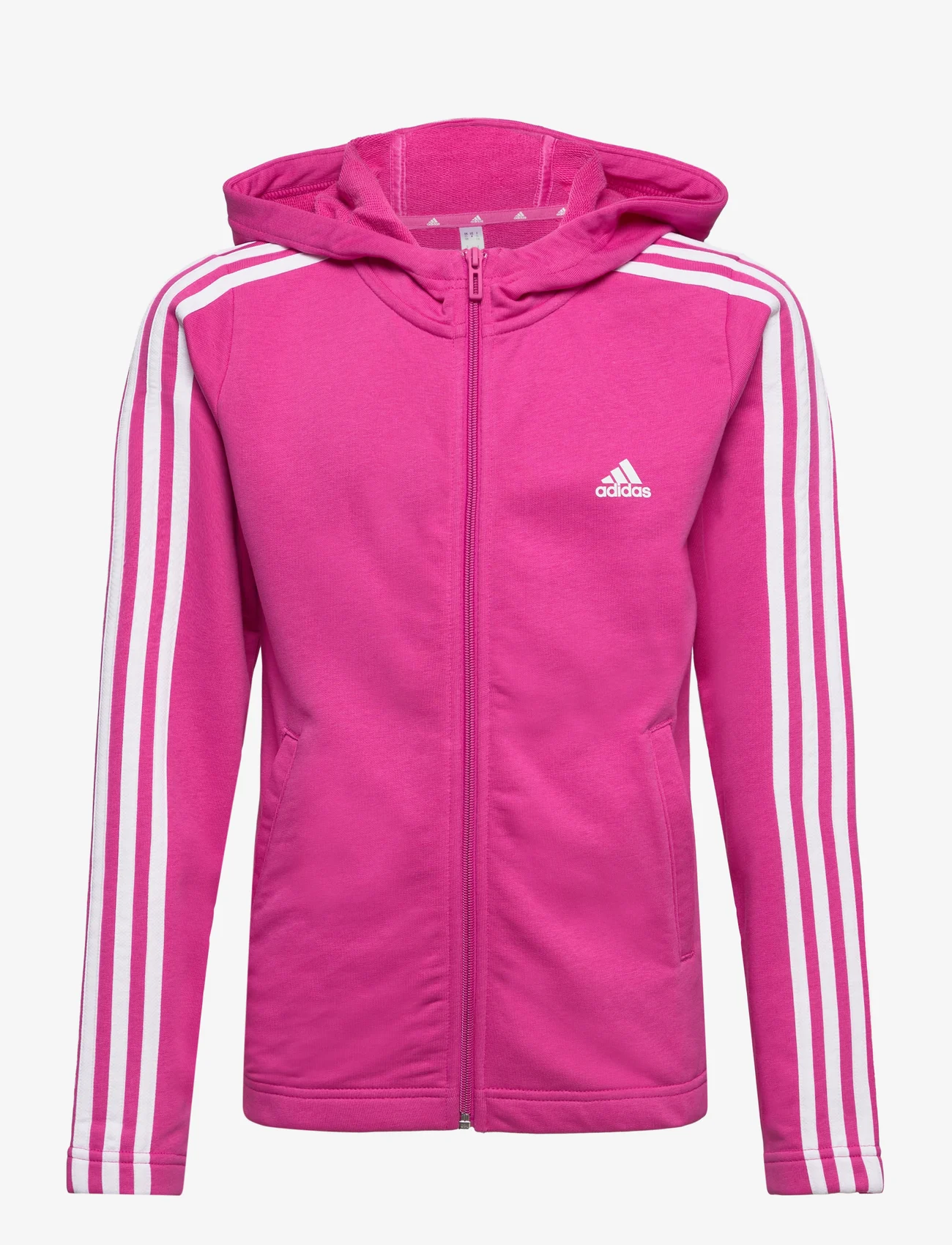 adidas Sportswear - Essentials 3-Stripes Full-Zip Hoodie - kapuzenpullover - selufu/white - 0
