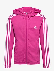 adidas Sportswear - Essentials 3-Stripes Full-Zip Hoodie - kapuzenpullover - selufu/white - 0