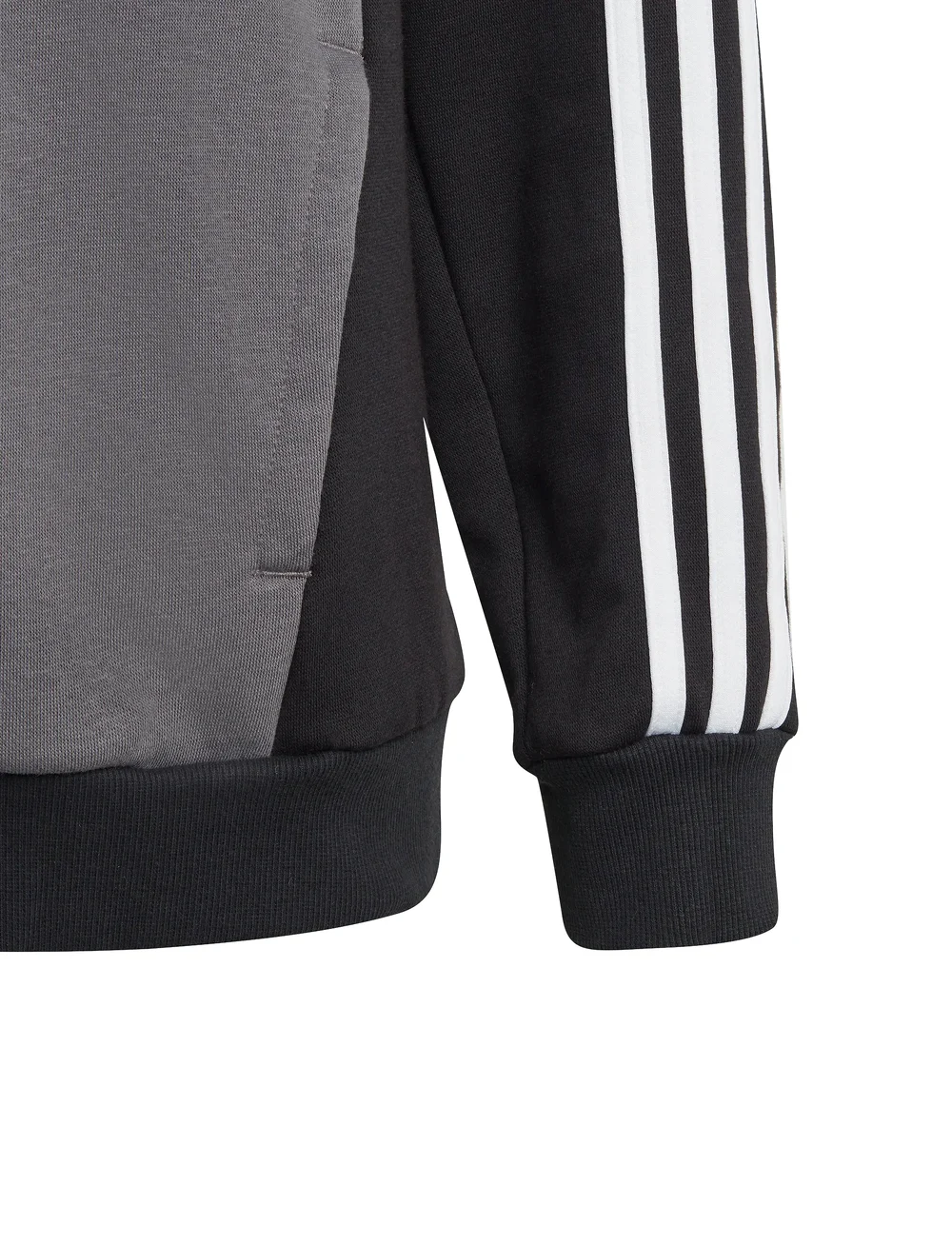 adidas Sportswear - J 3S TIB FL HD - kapuzenpullover - black/white/grefiv - 2