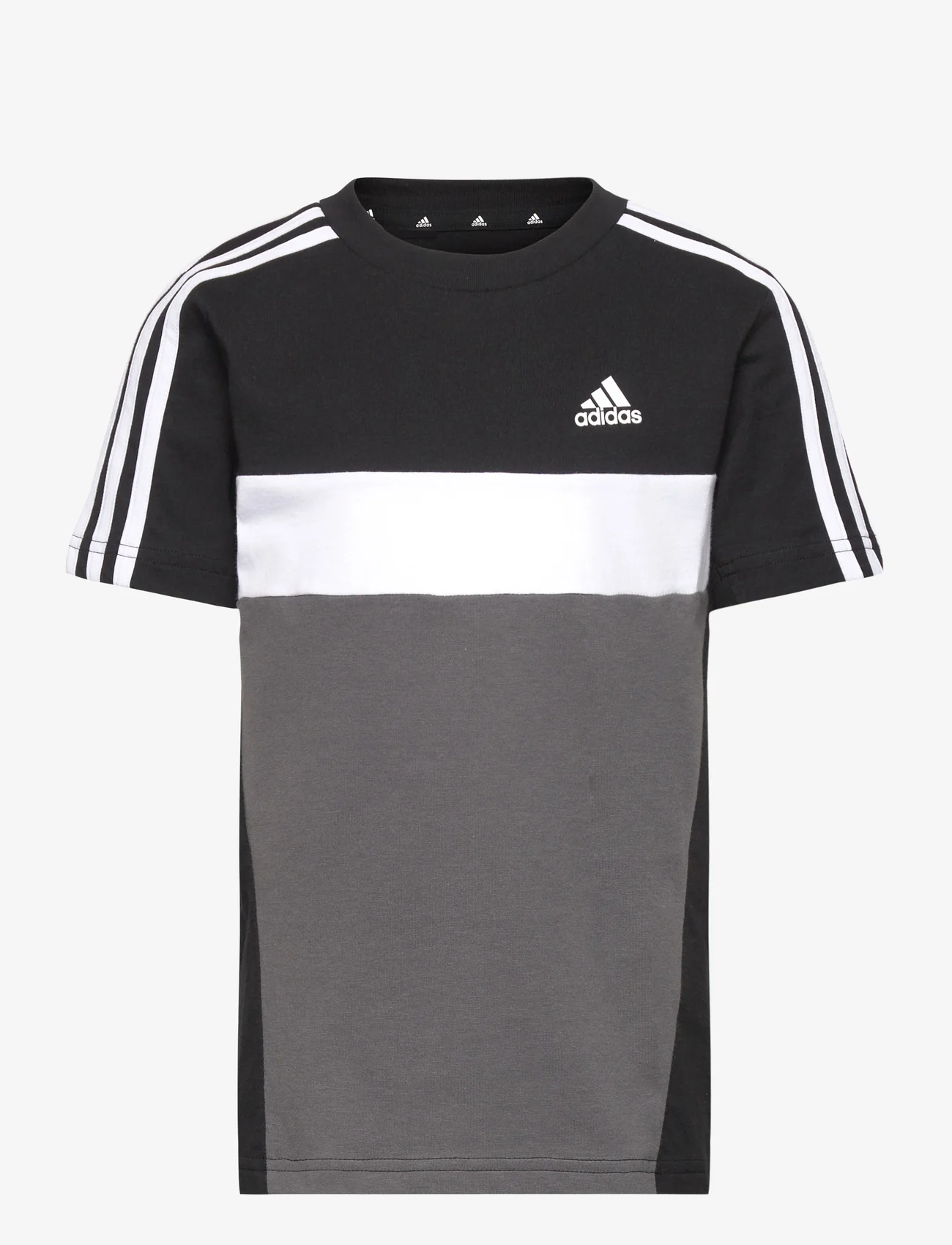 adidas Sportswear - J 3S TIB T - kortærmede t-shirts - black/grefiv/white - 0