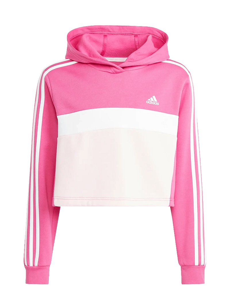 adidas Sportswear - JG 3S TIB FL TS - treniņtērpi un divdaļīgi komplekti - selufu/mgreyh/clpink - 3