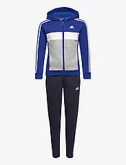 adidas Sportswear - J 3S TIB FL TS - joggingset - selubl/white/mgreyh - 0