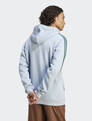 adidas Sportswear - Essentials Fleece 3-Stripes Full-Zip Hoodie - wonblu - 3