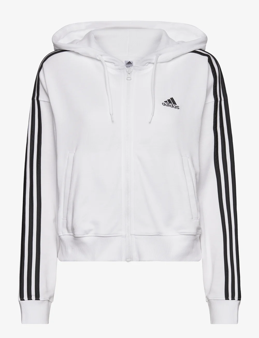 adidas Sportswear Essentials 3-stripes French Terry Bomber Full-zip Hoodie ( White/black) – 60 € –