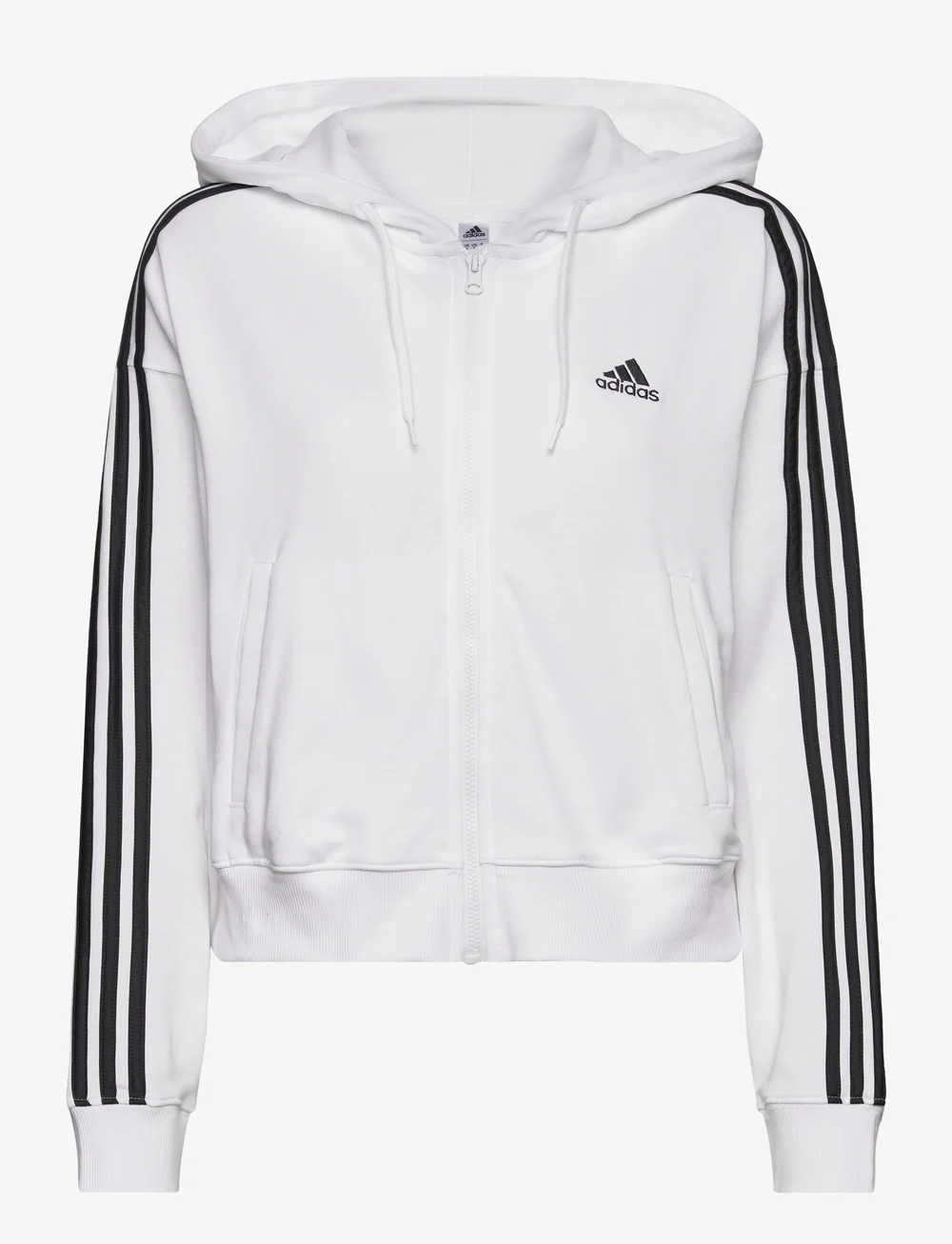 White adidas 2025 zip up