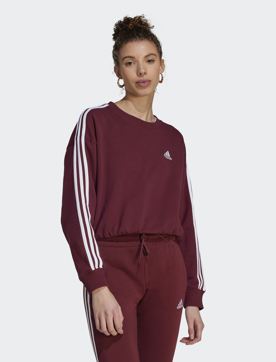Crop sales adidas sweatshirt
