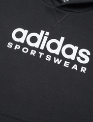 adidas Sportswear - Fleece Hoodie Kids - huvtröjor - black/white - 2