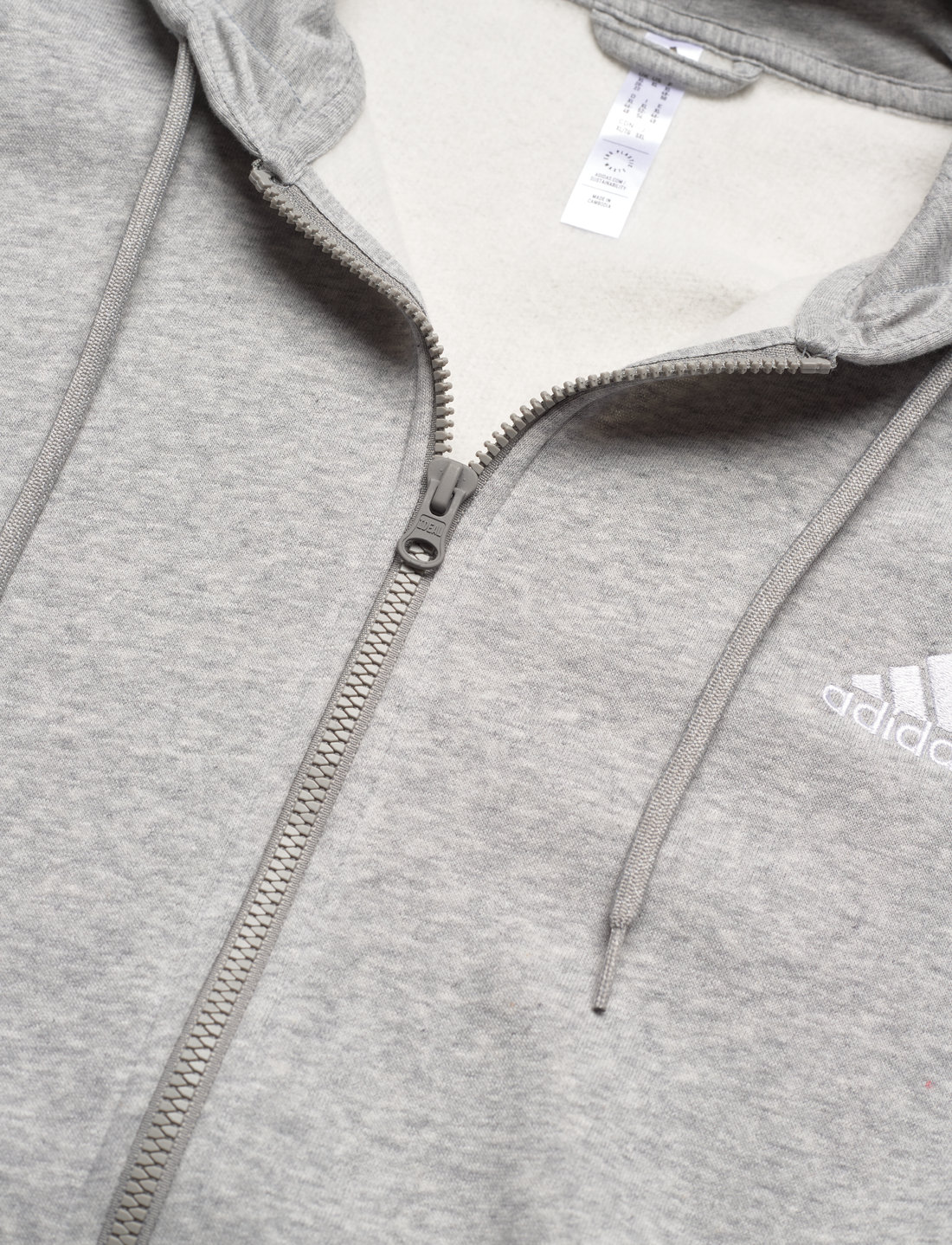 Adidas hoodie top dames zilver
