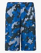 Train Essentials Seasonal AEROREADY Allover Print Regular-Fit Shorts - WONSIL/WONBLU/BROYAL/