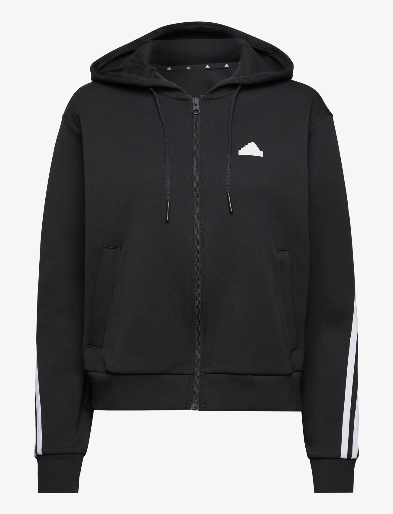 adidas Sportswear - W FI 3S FZ HD - sweatshirts - black - 0