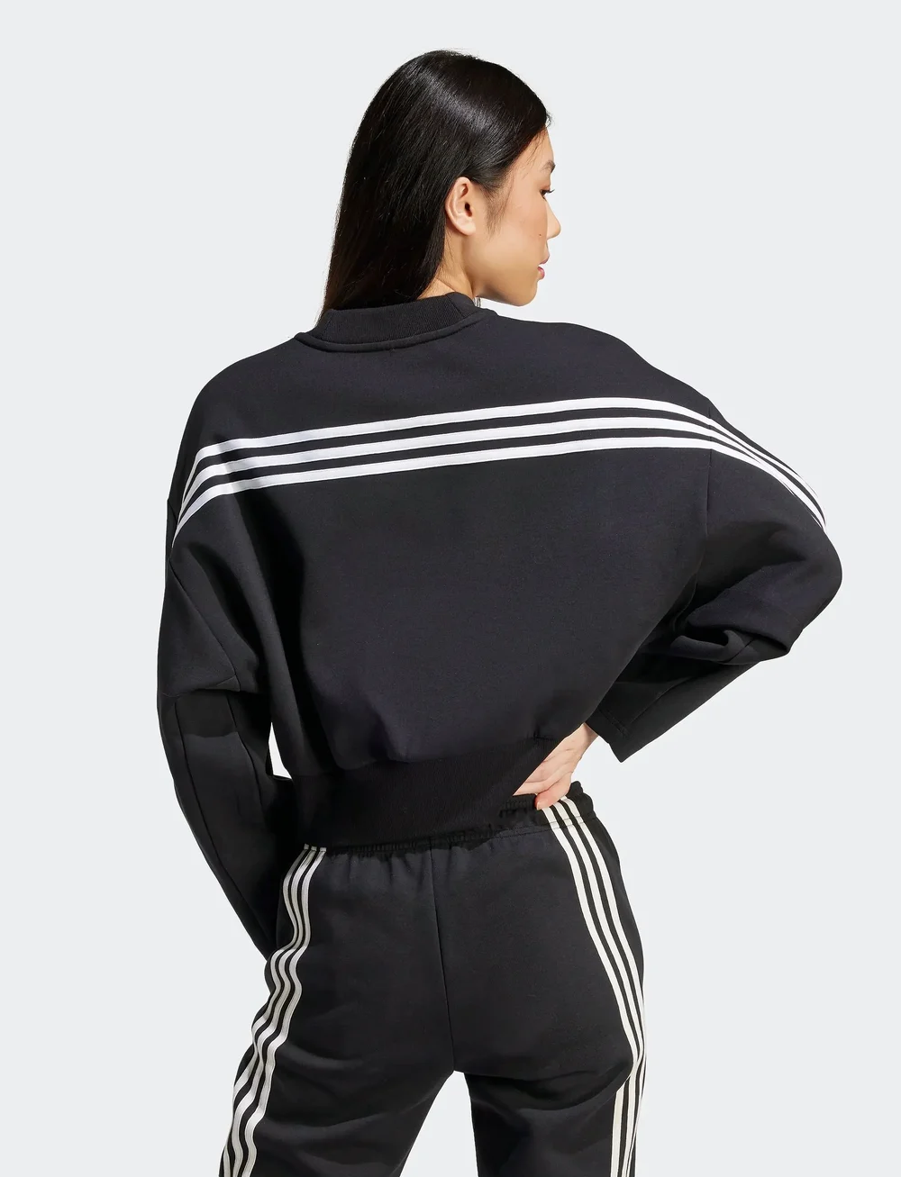 adidas Sportswear - W FI 3S SWT - sweatshirts - black - 4