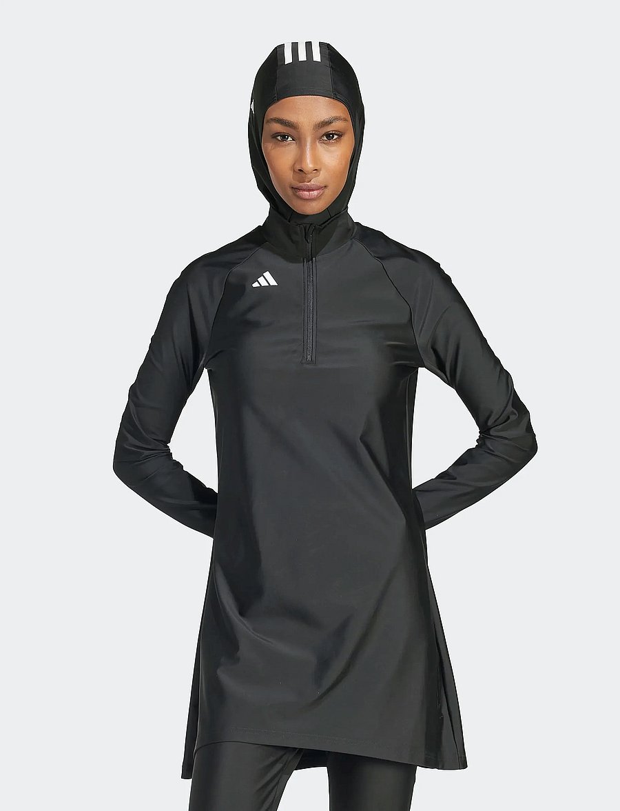 adidas Sportswear - 3S LS SWIM TOP - urheilu-uima-asut - black - 0