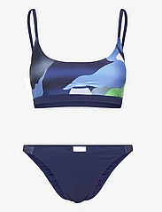 adidas Sportswear - Ce Camo Bik Set - bikini sæt - seflaq/dkblue - 0