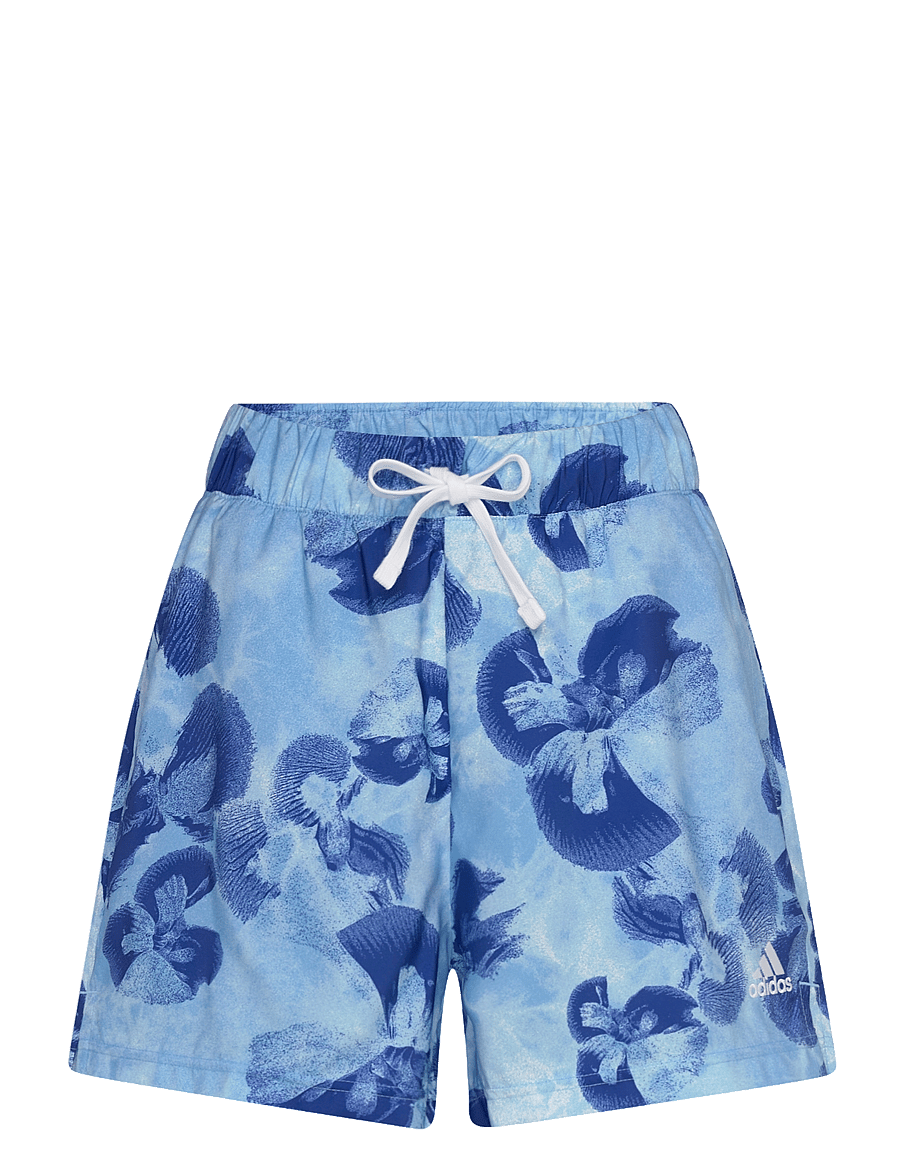 adidas Sportswear - W AOP SHORT - owhite/seblbu/selubl - 0