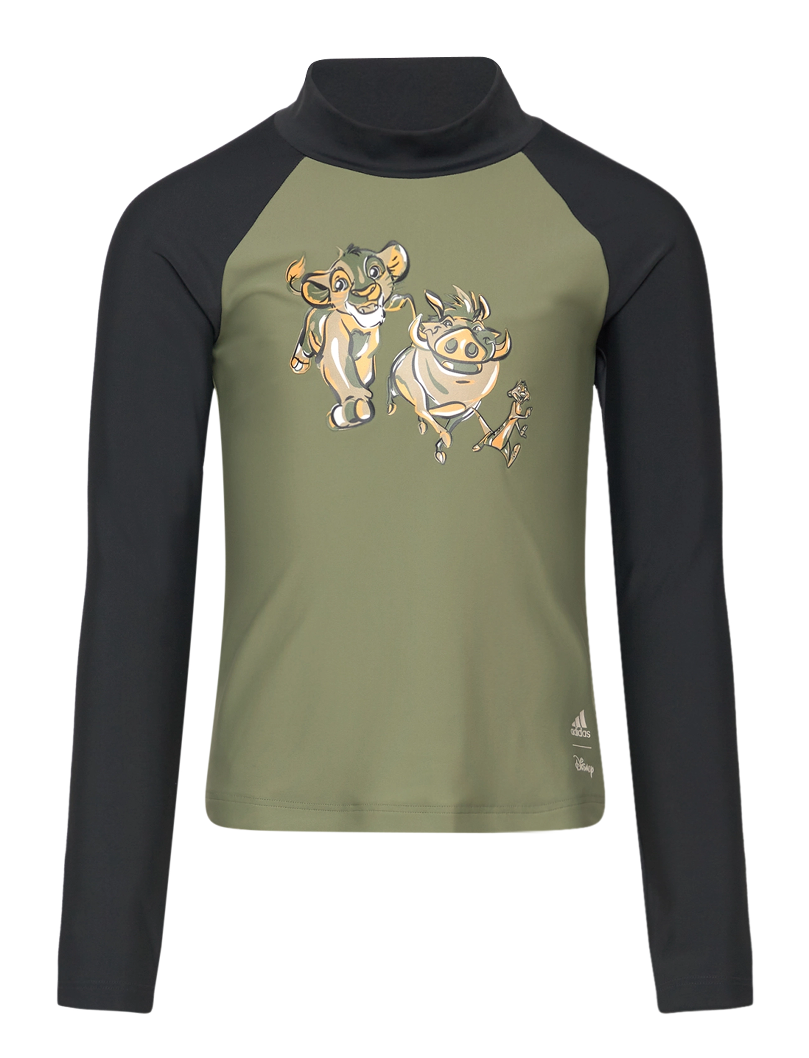 adidas Sportswear ADIDAS DISNEY LION KING RASHGUARD - Swimwear - TENGRN/CARBON / green