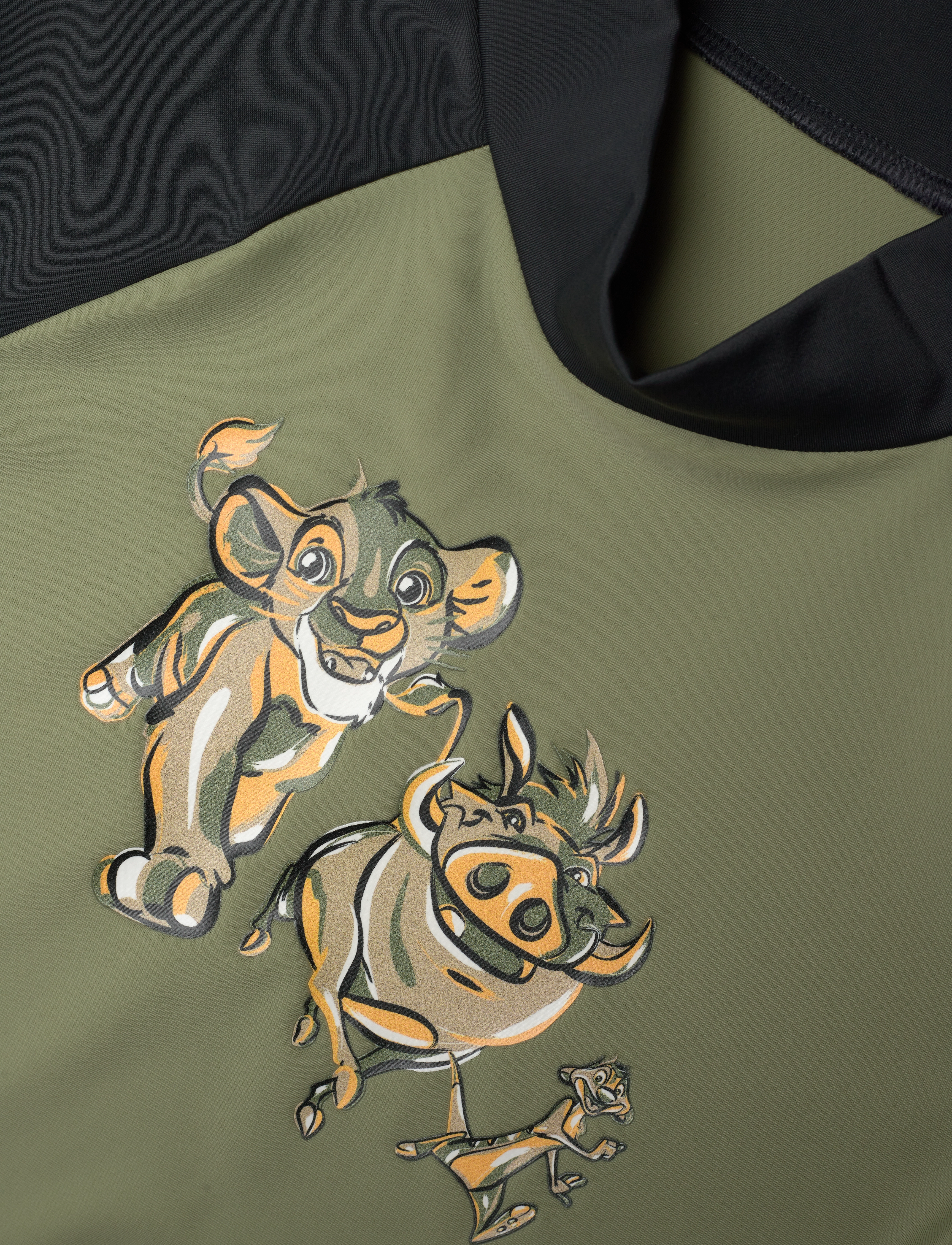 adidas Sportswear - ADIDAS DISNEY LION KING RASHGUARD - summer savings - tengrn/carbon - 2