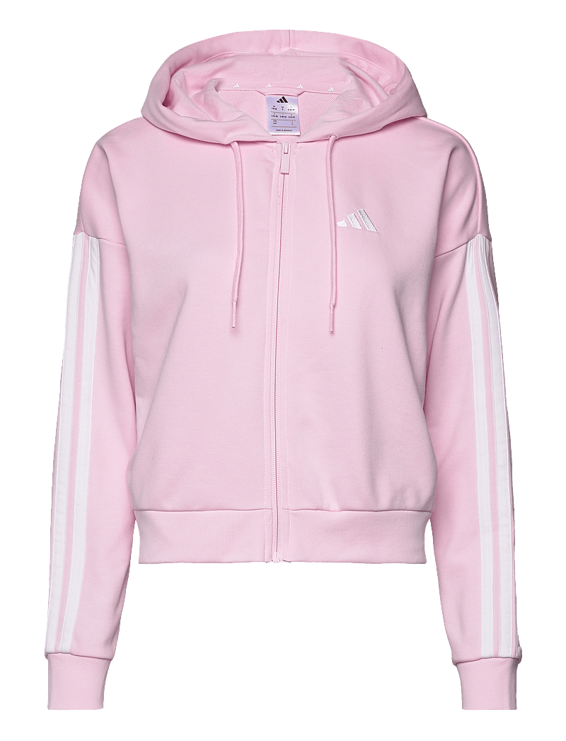 adidas Sportswear - W 3S FT FZ HD - oberteile - clpink/white - 1