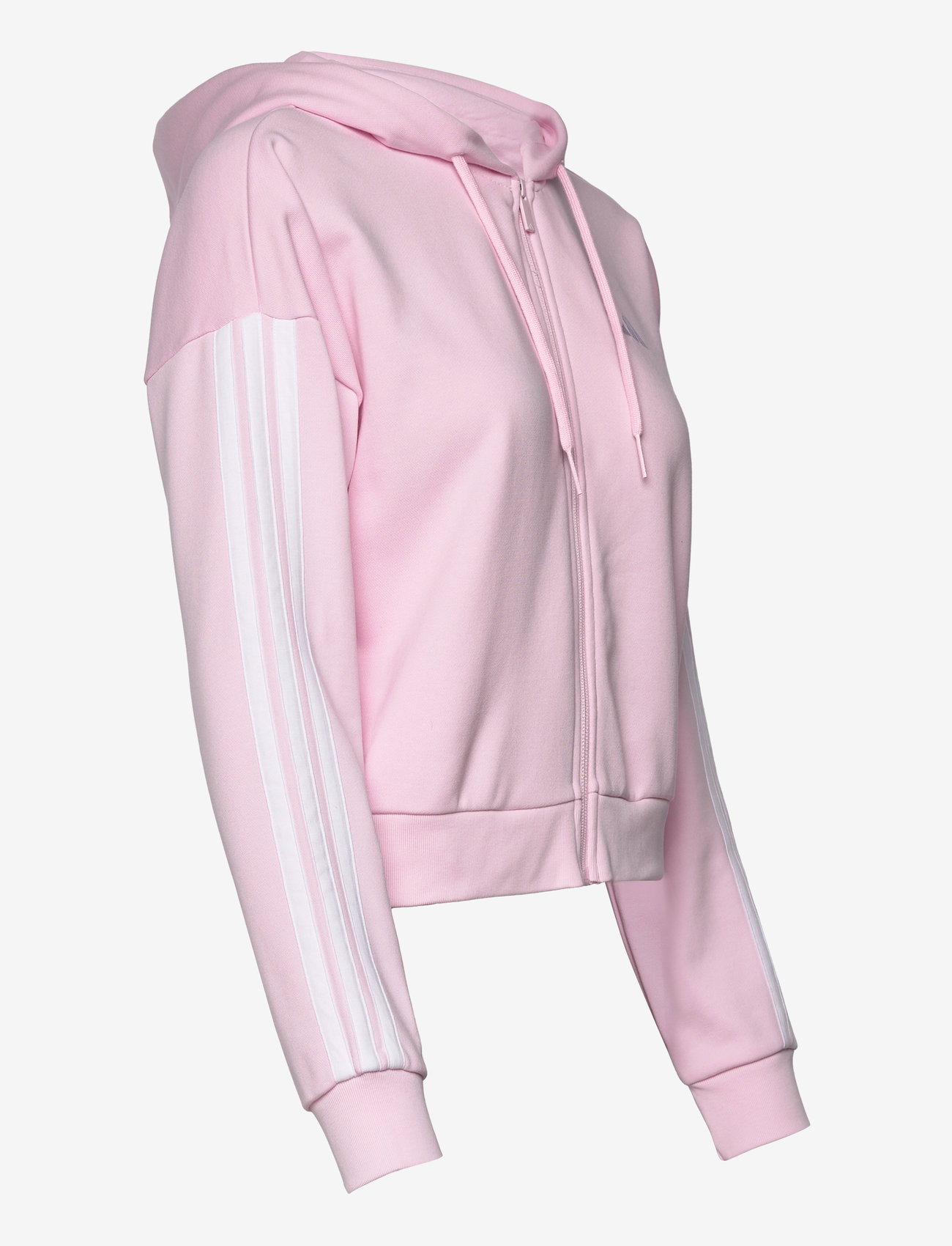 adidas Sportswear - W 3S FT FZ HD - huvtröjor - clpink/white - 3