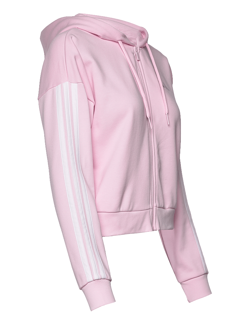 adidas Sportswear - W 3S FT FZ HD - oberteile - clpink/white - 3