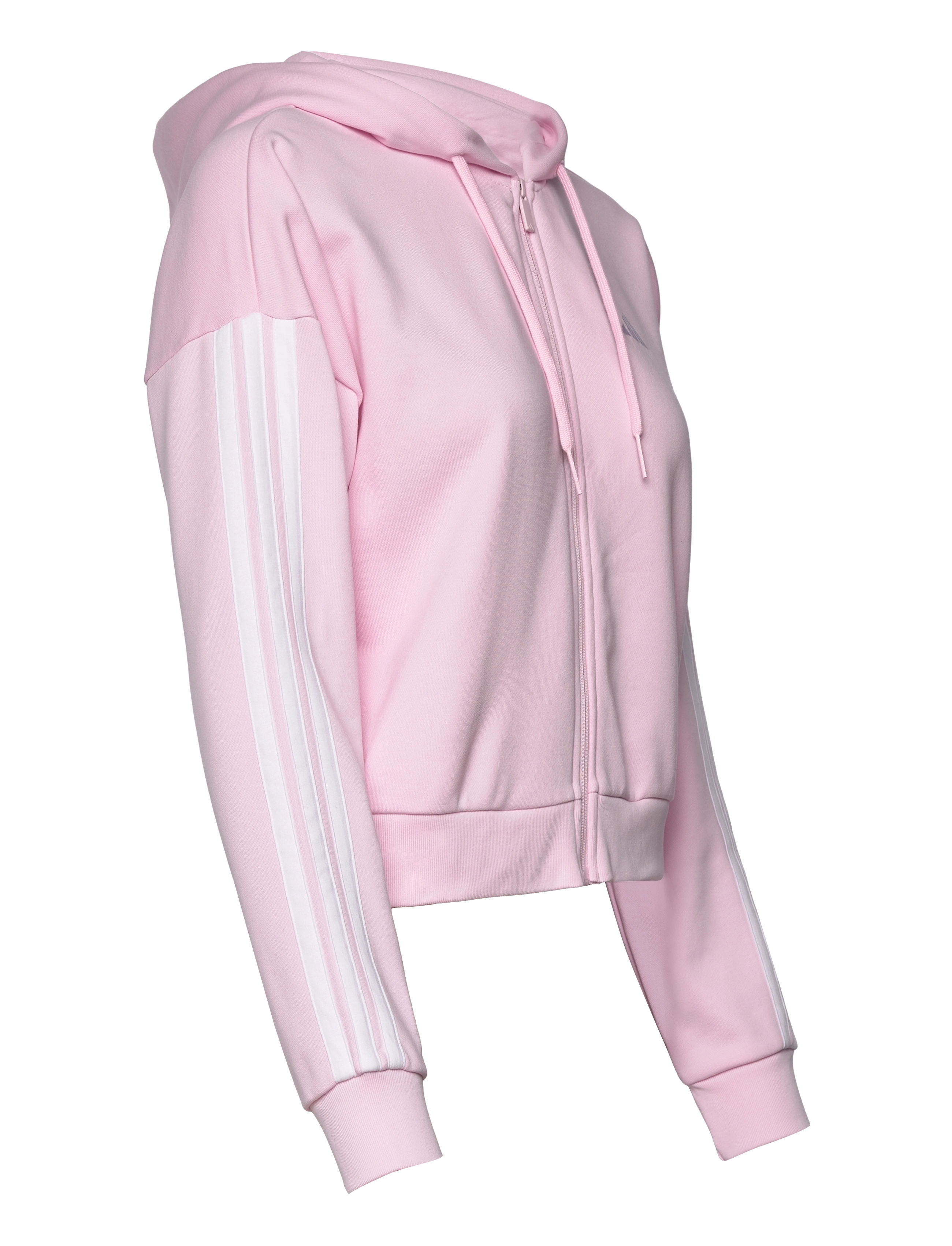 adidas Sportswear - W 3S FT FZ HD - overdele - clpink/white - 3