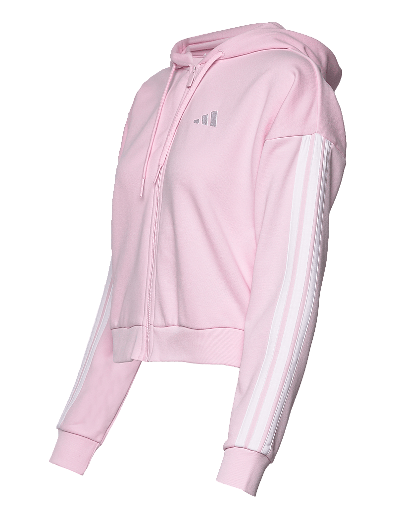 adidas Sportswear - W 3S FT FZ HD - oberteile - clpink/white - 4