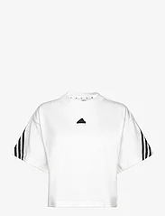 adidas Sportswear - W FI 3S TEE - t-shirts - white/black - 0