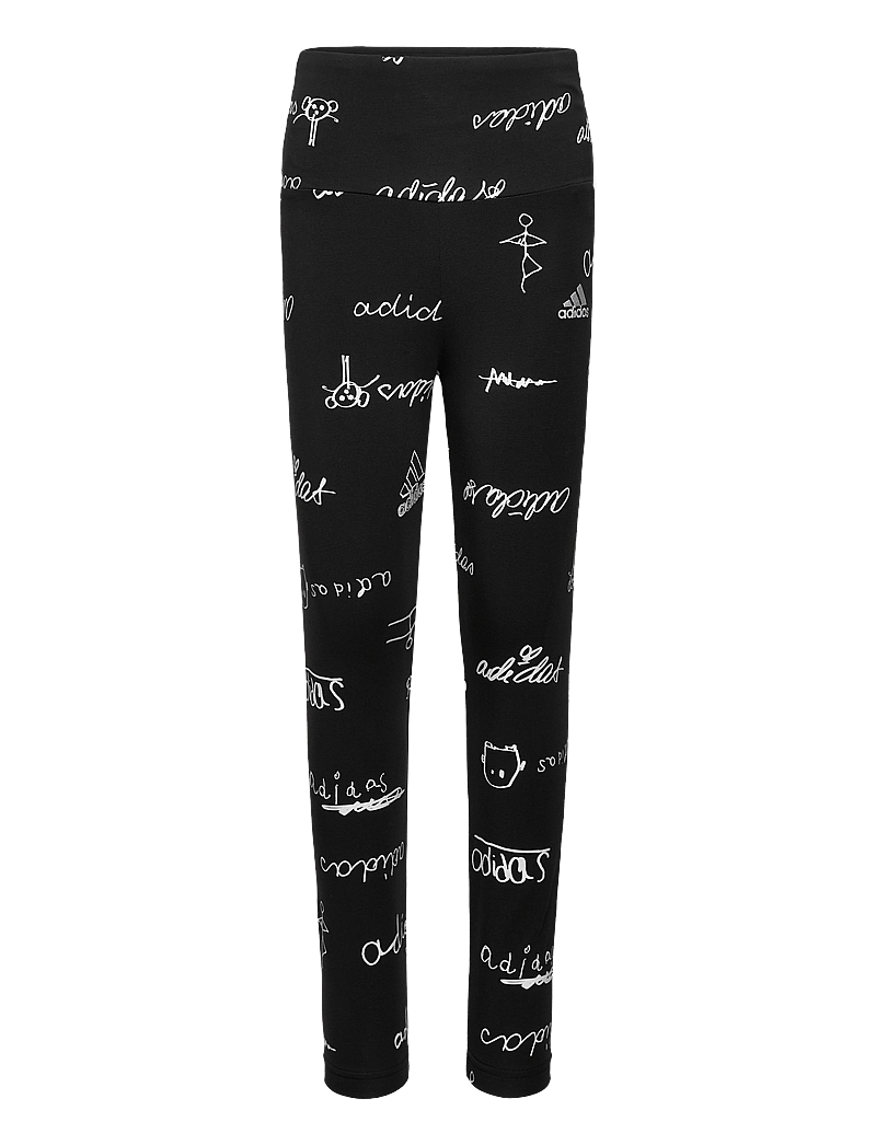 adidas Sportswear - JG BLUV TIG - legingi - black/white - 0