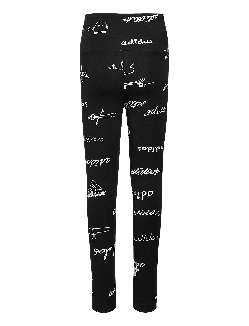 adidas Sportswear - JG BLUV TIG - legingi - black/white - 1