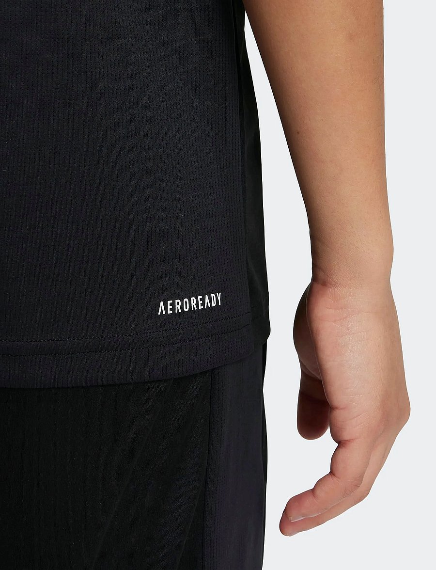 adidas Sportswear - J TR-ES T - sportinės palaidinukės - black/white - 3