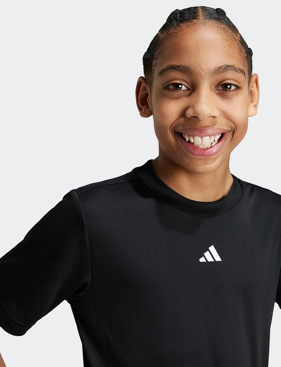adidas Sportswear - J TR-ES T - sportinės palaidinukės - black/white - 4