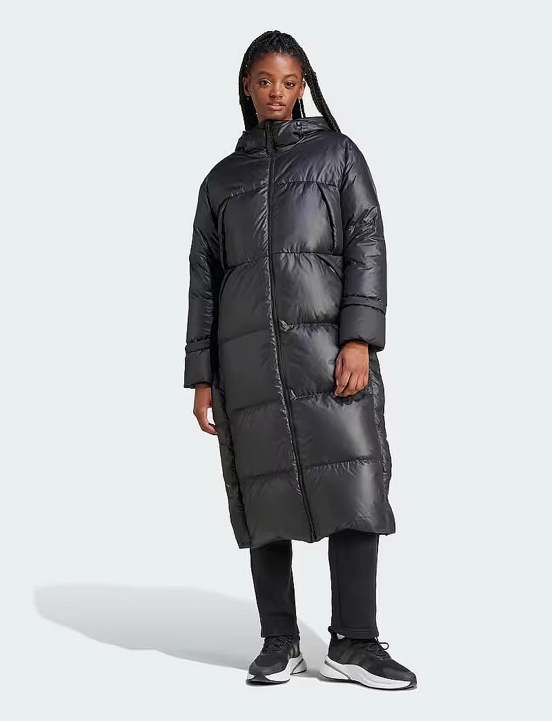 adidas Sportswear - BIG BAFFLE DOWN COAT - dunjakker - black - 0
