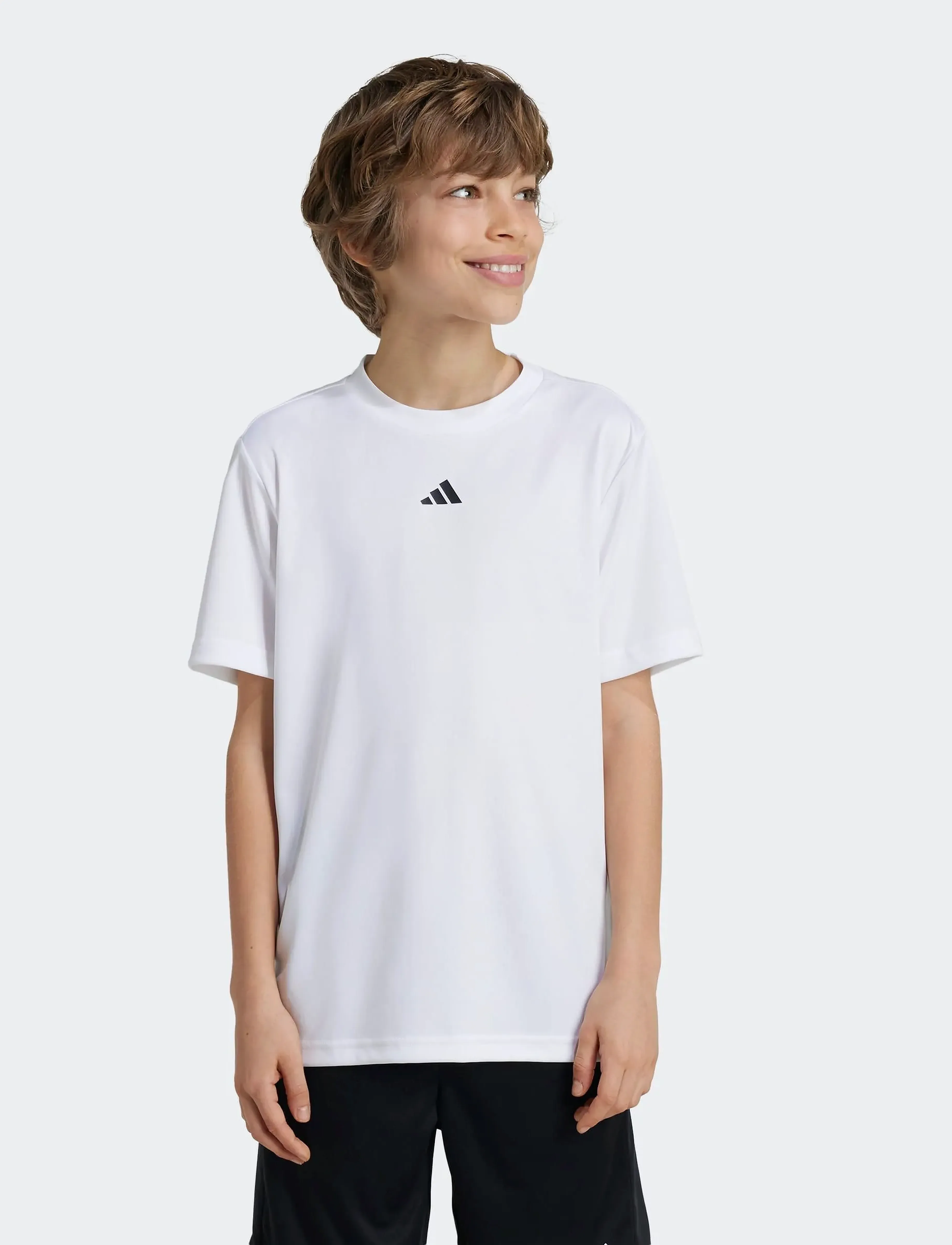 adidas Sportswear J TR-ES T - Sportoberteile - WHITE/BLACK / white