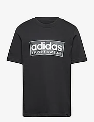 adidas Sportswear - B CAMO LIN T - short-sleeved t-shirts - black - 0