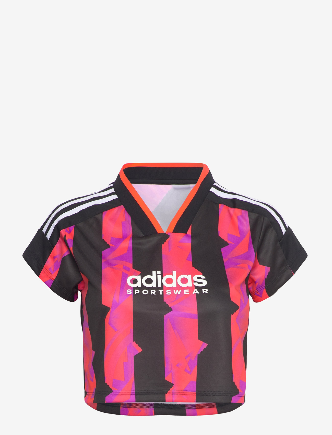 adidas Sportswear - TIRO CUT 3 STRIPES PRINT BABY T-SHIRT - t-särgid - black/purbur - 0