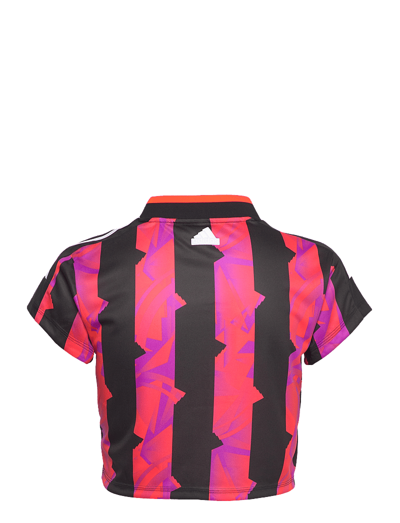 adidas Sportswear - TIRO CUT 3 STRIPES PRINT BABY T-SHIRT - t-särgid - black/purbur - 1