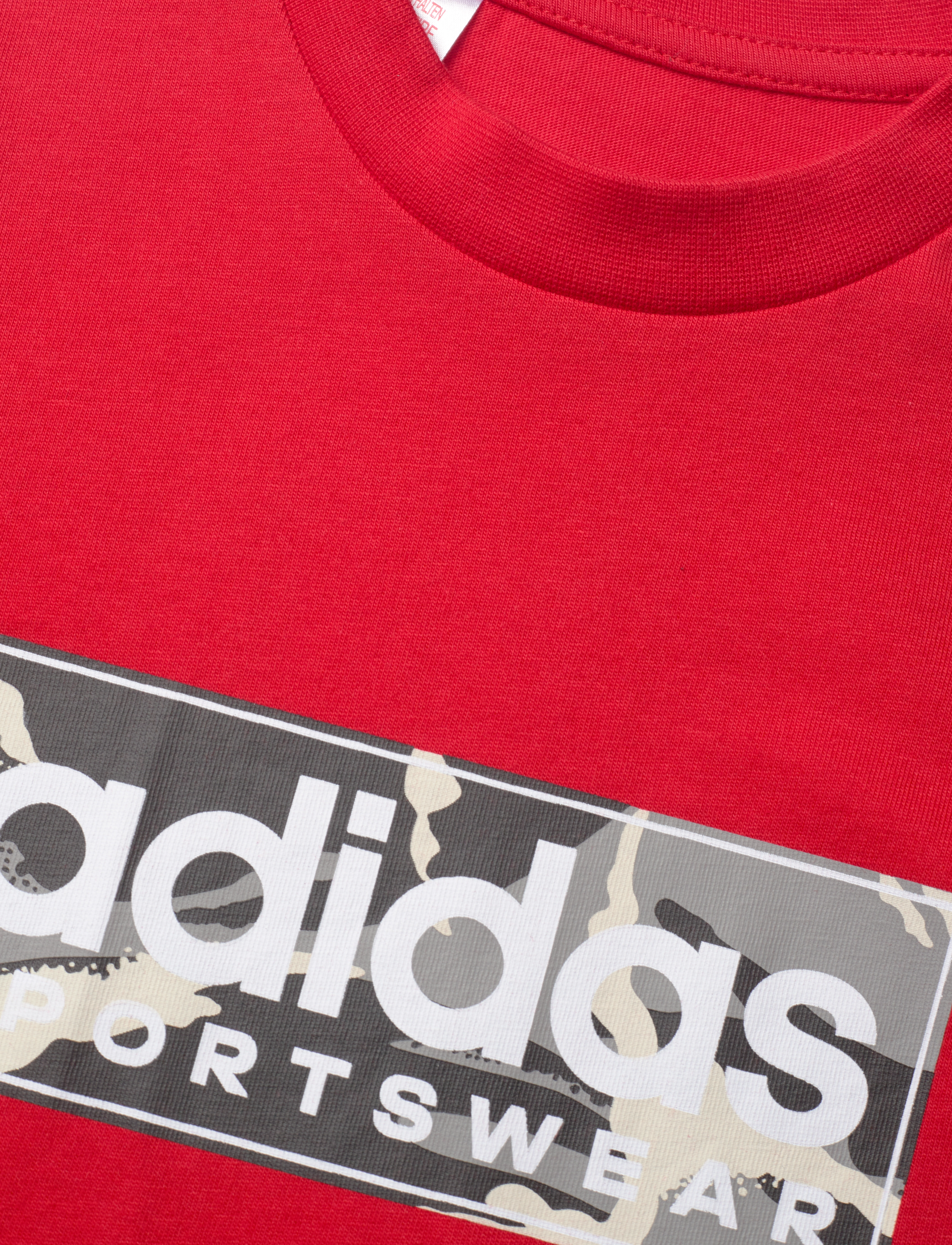 adidas Sportswear - B CAMO LIN T - scarle - 2