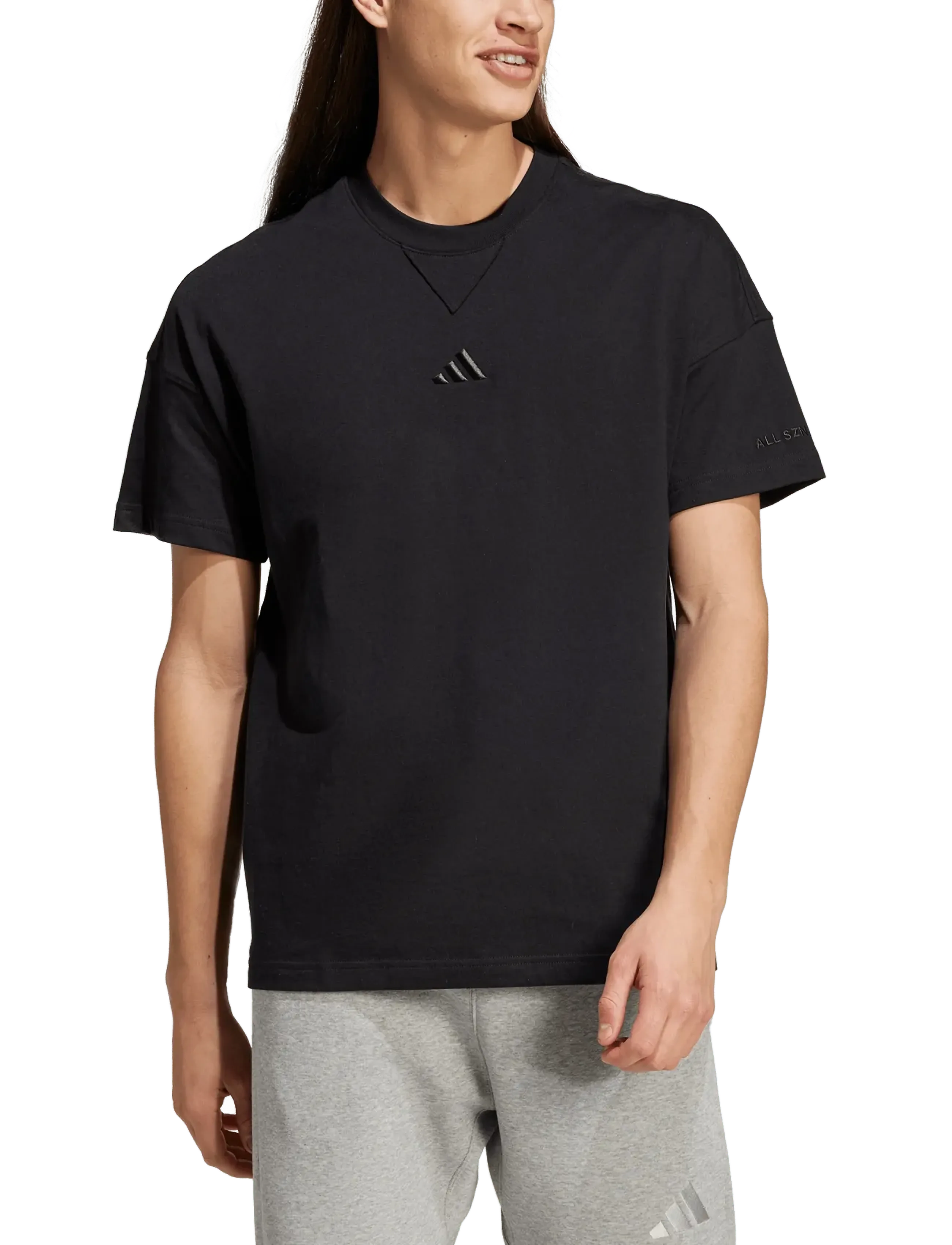 adidas Sportswear M A SZN T - T-särgid - BLACK / black